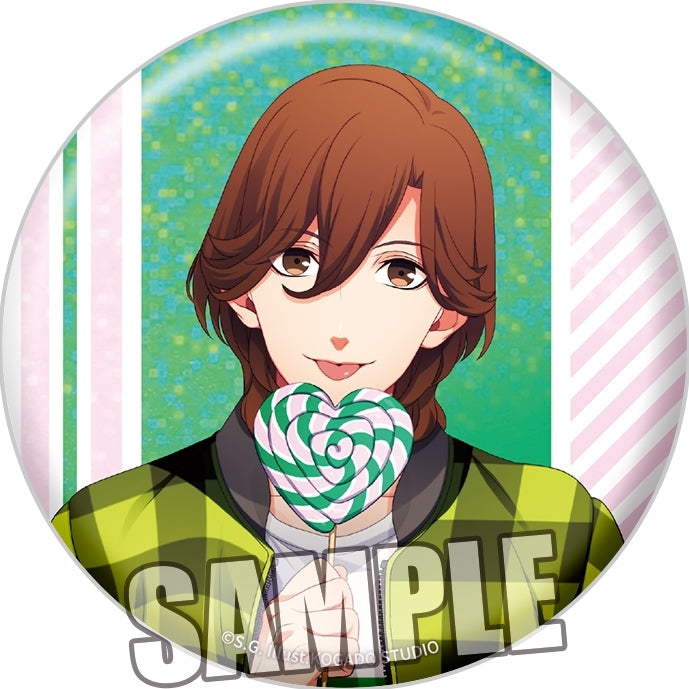 (Goods - Badge) Uta no Prince-sama BIG Holographic Button Badge Love Pop Candy Ver. - Reiji Kotobuki