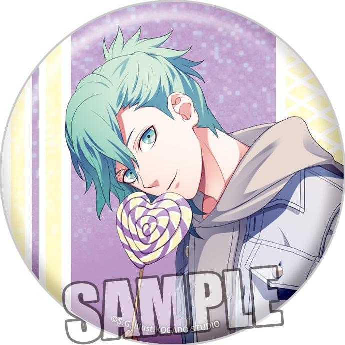 (Goods - Badge) Uta no Prince-sama BIG Holographic Button Badge Love Pop Candy Ver. - Ai Mikaze