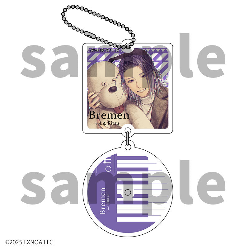 (Goods - Keychain) Bremen 5th Anniversary CD Style Two-Piece Keychain Bremen vol.4 Ritsu