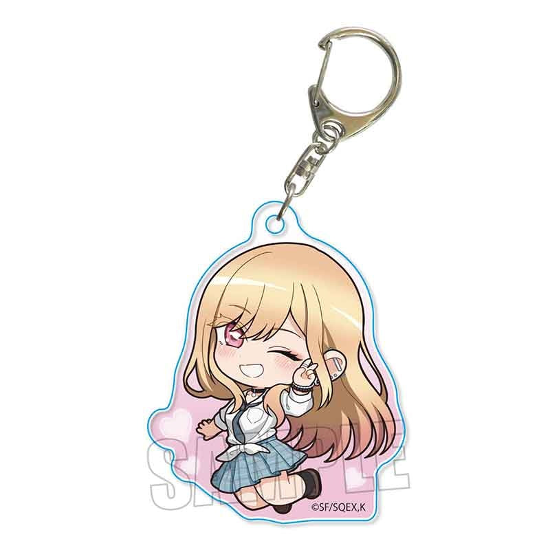 (Goods - Keychain) My Dress-Up Darling Pukasshu Acrylic Keychain Marin Kitagawa (Pink)