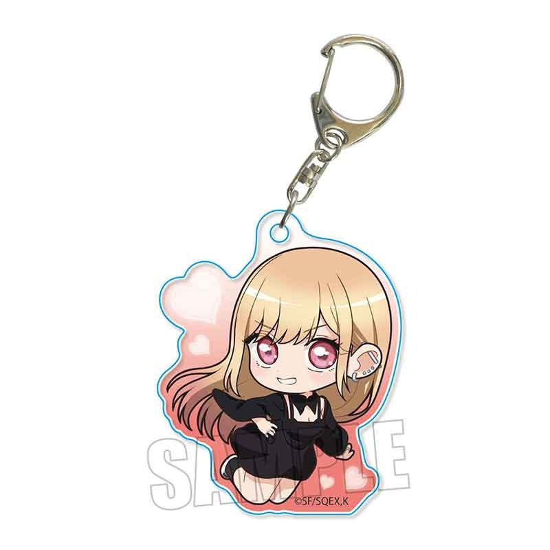 (Goods - Keychain) My Dress-Up Darling Pukasshu Acrylic Keychain Marin Kitagawa (Red)