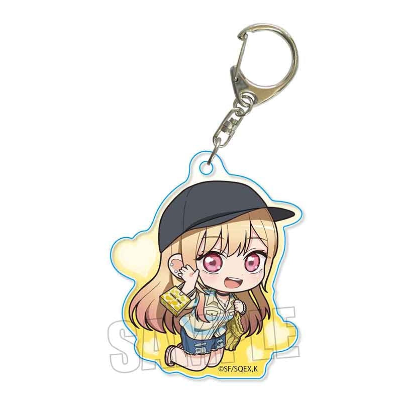 (Goods - Keychain) My Dress-Up Darling Pukasshu Acrylic Keychain Marin Kitagawa (Yellow)