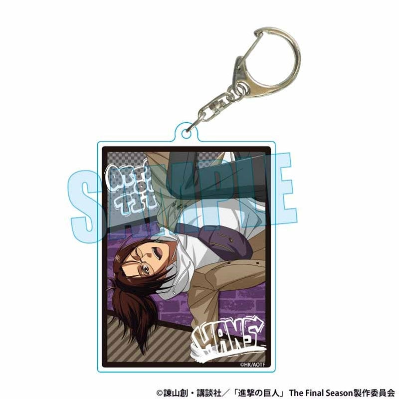 (Goods - Keychain) Attack on Titan Choi Deka Acrylic Keychain Hange Zoe Skater ver.