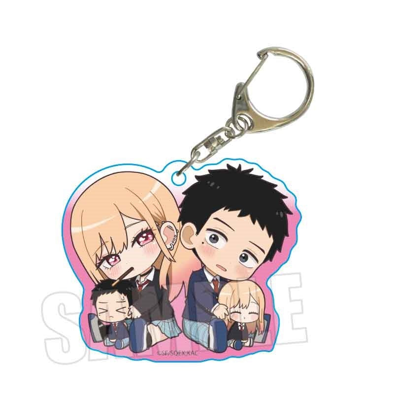 (Goods - Keychain) TV Anime - My Dress-Up Darling Season 2 Gyugyutto Acrylic Keychain Part 2 Marin & Gojo