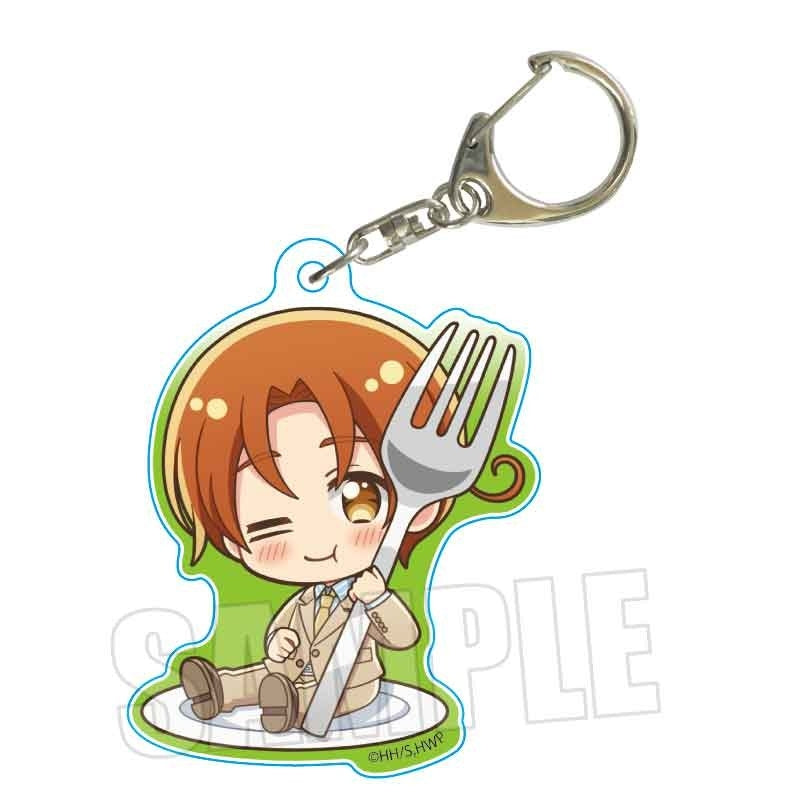 (Goods - Keychain) Hetalia World★Stars GochiChara Acrylic Keychain Italy