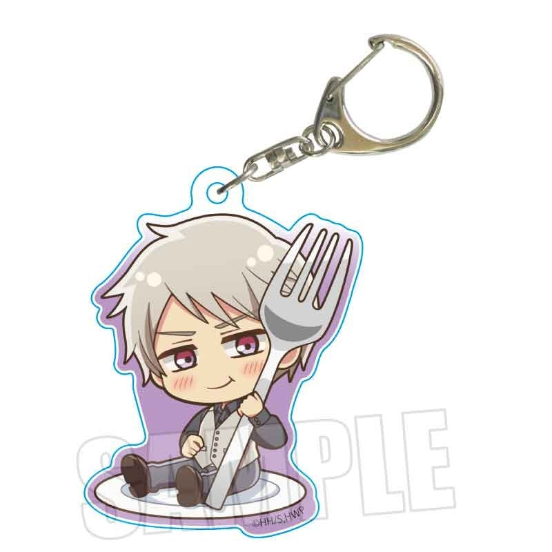 (Goods - Keychain) Hetalia World★Stars GochiChara Acrylic Keychain Prussia