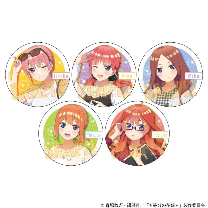 (1BOX=5)(Goods - Badge) The Quintessential Quintuplets＊ Trading Button Badge Still Together 5 Years Later ver. (animate Advance Sales)