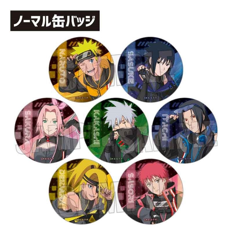 (1BOX=8)(Goods - Badge) NARUTO Shippuden Trading Button Badge Cyber Style