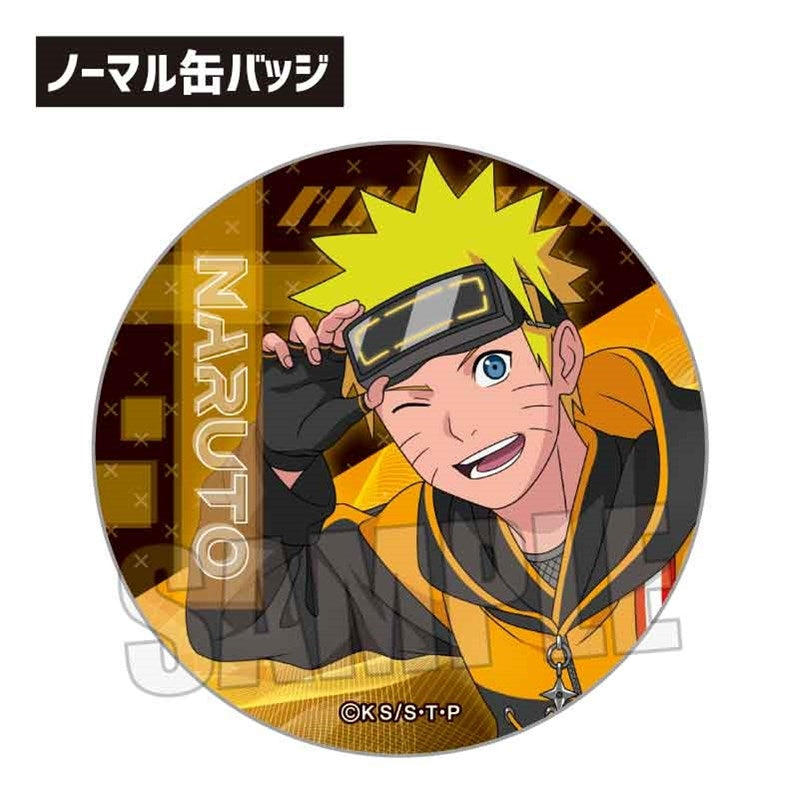 (1BOX=8)(Goods - Badge) NARUTO Shippuden Trading Button Badge Cyber Style
