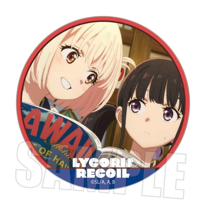 (Goods - Badge) Lycoris Recoil Memories Button Badge Chisa & Takina A