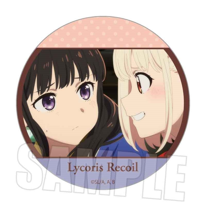 (Goods - Badge) Lycoris Recoil Memories Button Badge Chisa & Takina B
