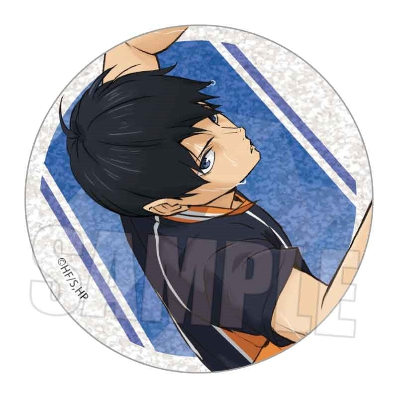 (1BOX=8)(Goods - Badge) Haikyu!! Trading Glitter Button Badge Part 2