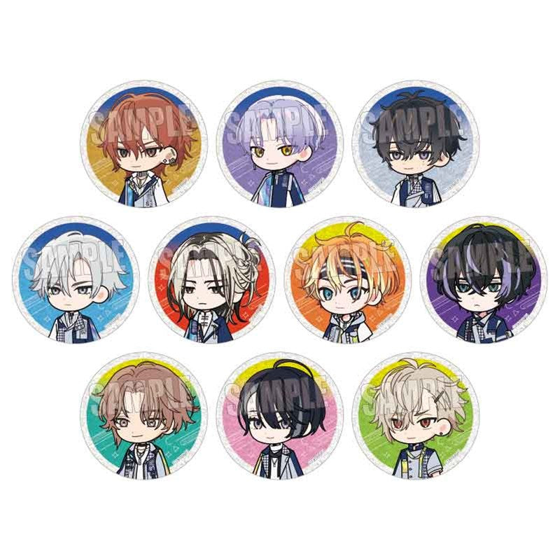 (1BOX=10)(Goods - Badge) 18TRIP Trading GlitterButton Badge Part5 Morning Troupe & Afternoon Troupe