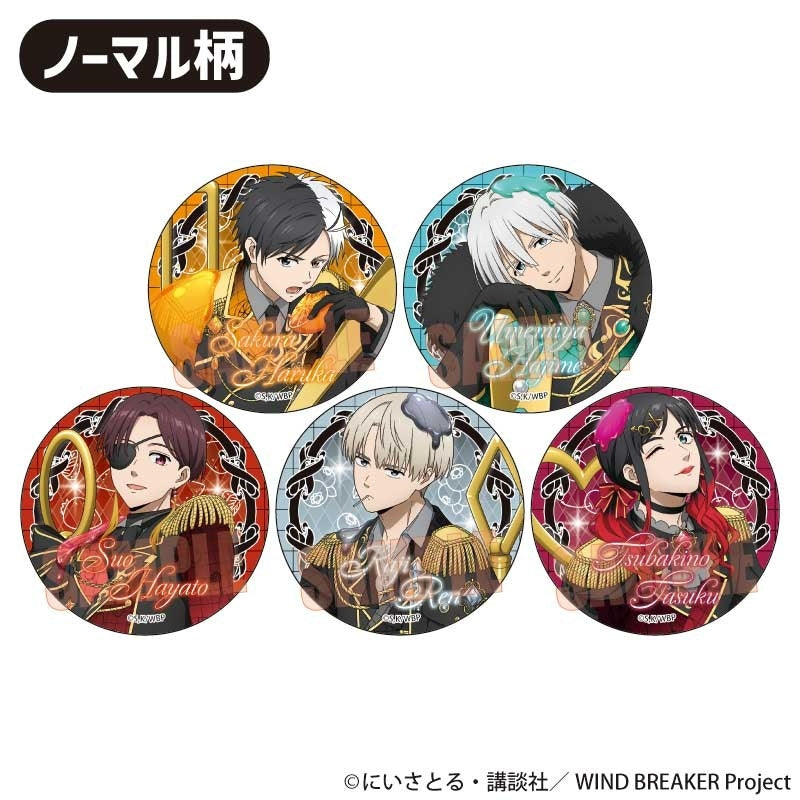 (1BOX=6)(Goods - Badge) WIND BREAKER Trading Button Badge Dolce