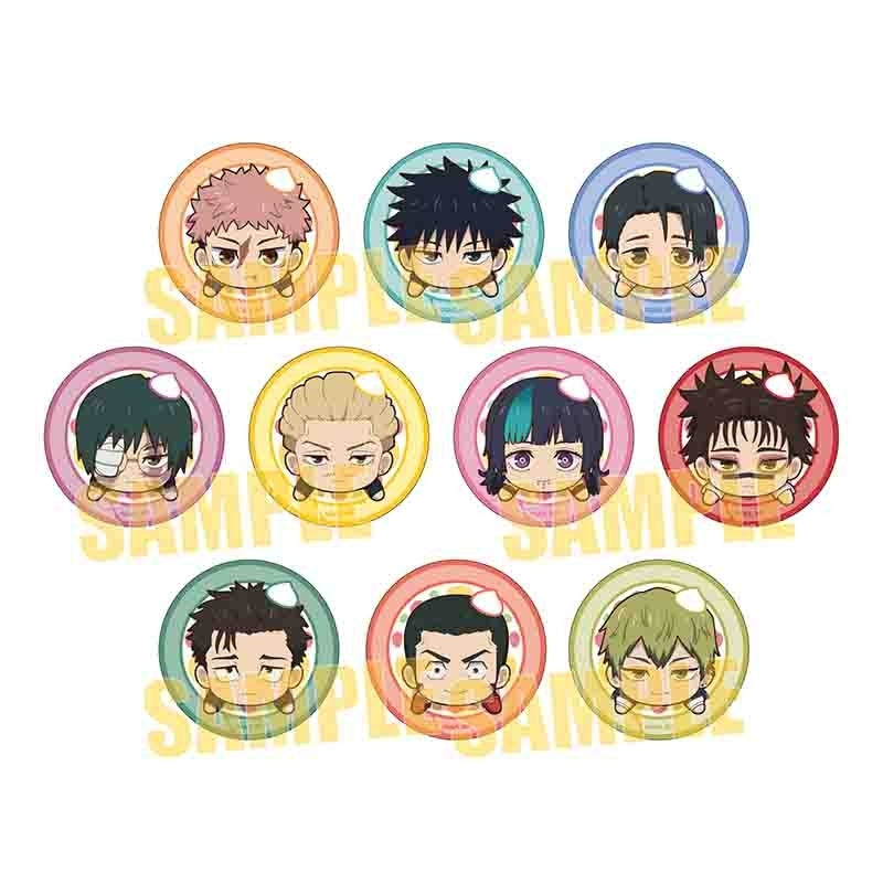 (1BOX=10)(Goods - Badge) TV Anime Jujutsu Kaisen Culling Game Trading "Wrapped" Button Badge