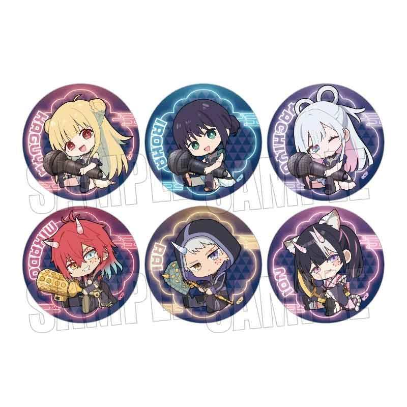 (1BOX=6)(Goods - Badge) Cosmic Princess Kaguya! Trading Button Badge Gyugyutto Part 2 B