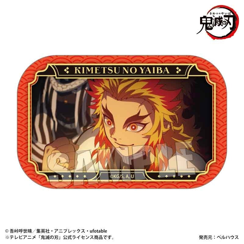 (Goods - Badge) Demon Slayer: Kimetsu no Yaiba Anime Memories Square Button Badge Part 2 Kyojuro Rengoku (Unwavering Resolve Arc ver.)