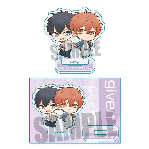 (Goods - Stand Pop) Given The Movie Hiiragi mix Pukasshu Mini Stand Mafuyu Sato & Ritsuka Uenoyama