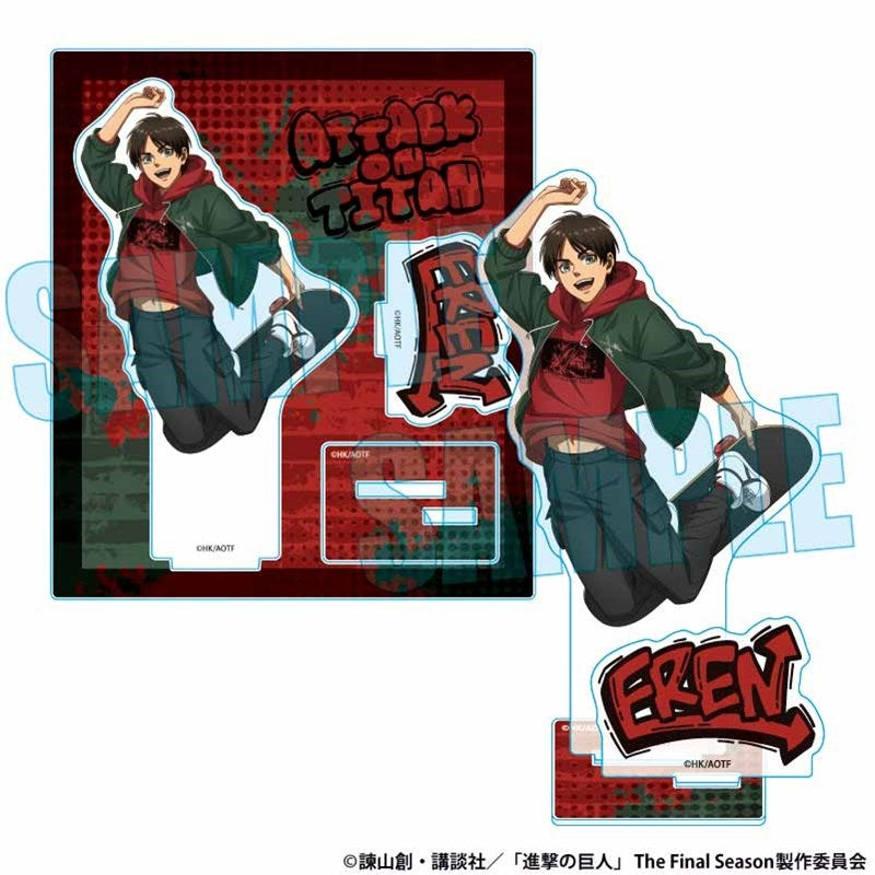 (Goods - Acrylic Stand) Attack on Titan Acrylic Stand Eren Yeager Skater ver.