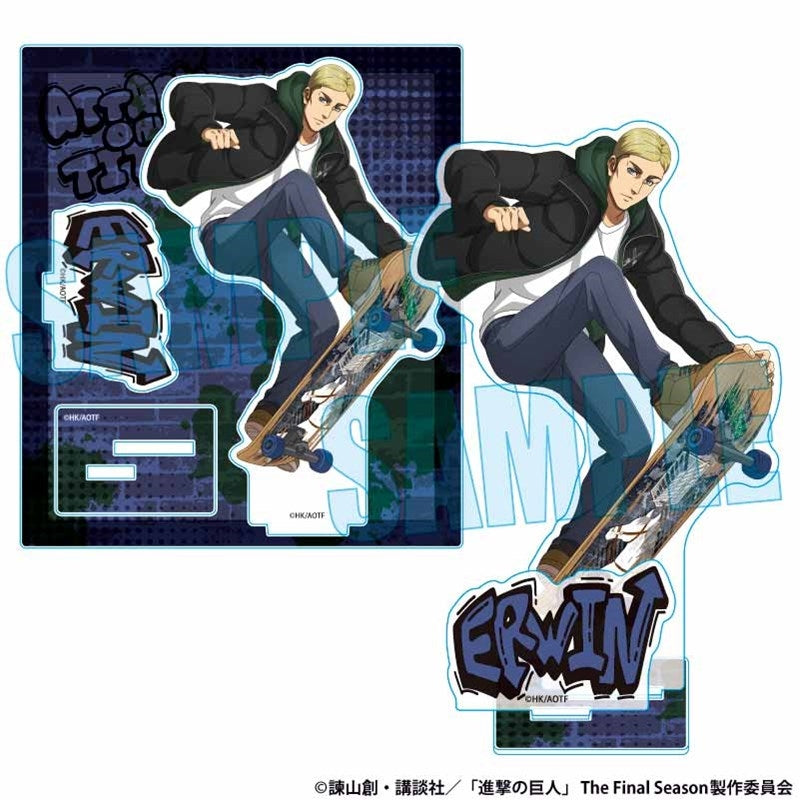 (Goods - Acrylic Stand) Attack on Titan Acrylic Stand Erwin Smith Skater ver.