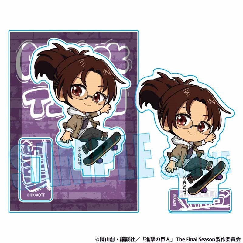 (Goods - Acrylic Stand) Attack on Titan Mini Stand Hange Zoe Skater ver.