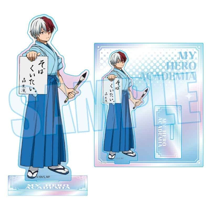 (Goods - Stand Pop) My Hero Academia Iridescent Acrylic Stand Shoto Todoroki New Year's Calligraphy ver.