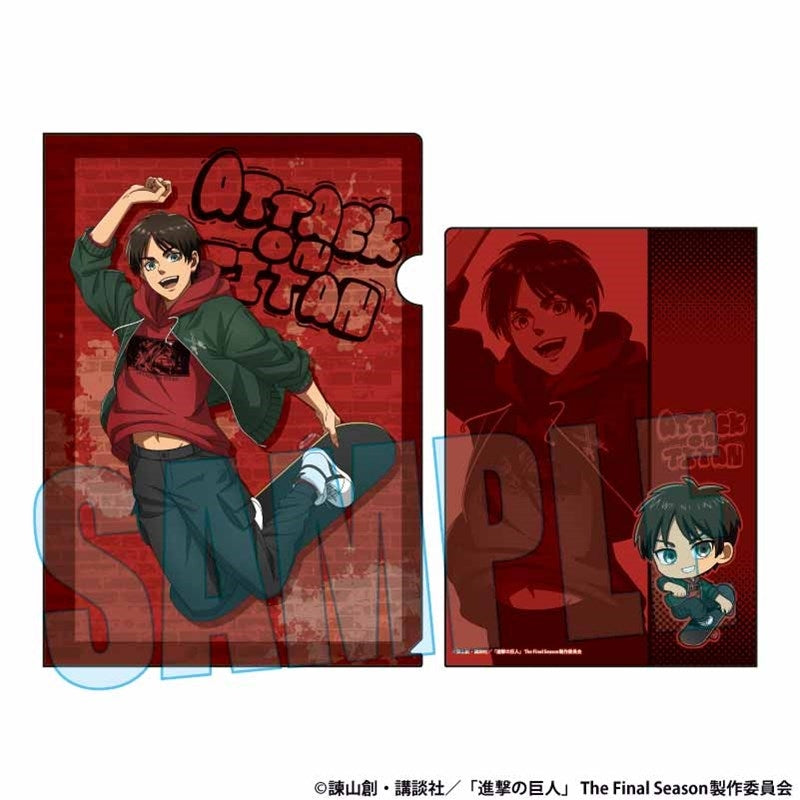 (Goods - Clear File) Attack on Titan Clear File Eren Yeager Skater ver.