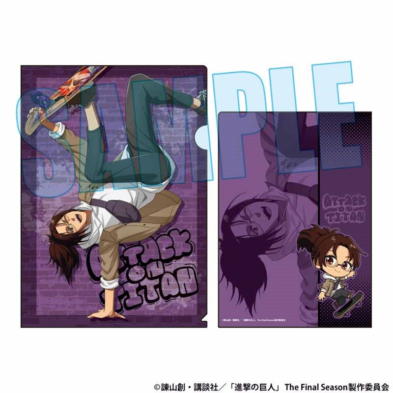 (Goods - Clear File) Attack on Titan Clear File Hange Zoe Skater ver.