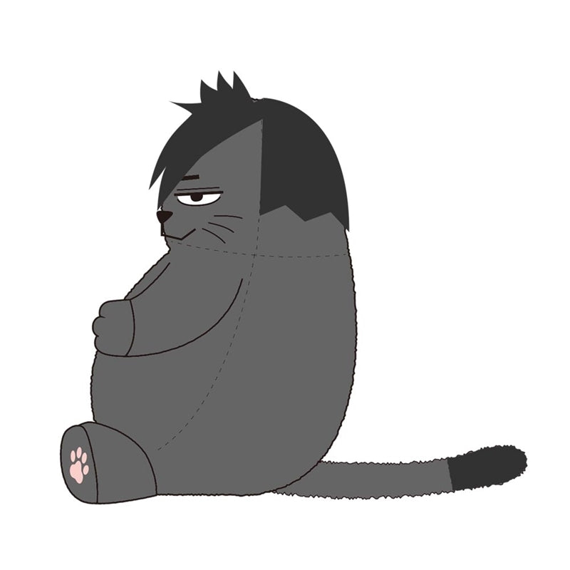 (Goods - Plush) Haikyu!! Neko Kouteikan (Kitty Affirmations) Kuroo Cat