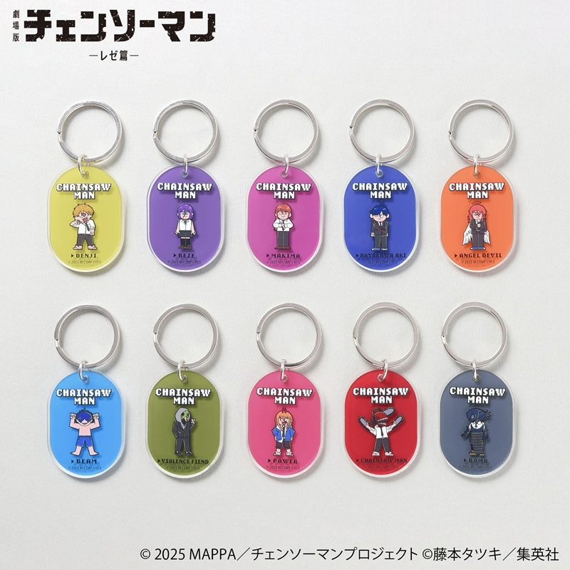 (1BOX=10)(Goods - Keychain) Chainsaw Man – The Movie: Reze Arc Retro GAMETD Color Acrylic Keychain (10 Types Total)
