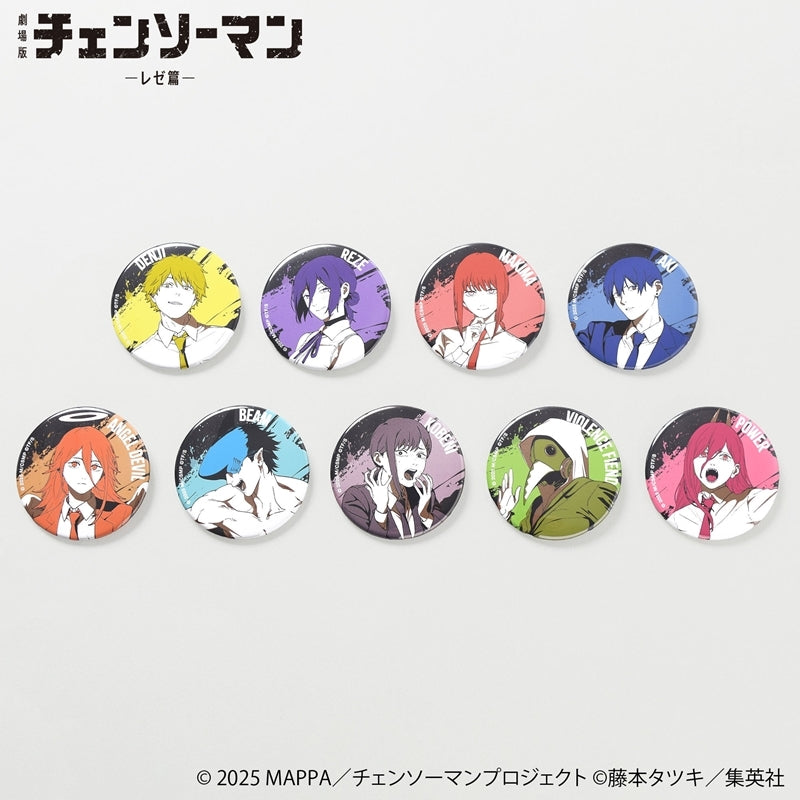 (1BOX=9)(Goods - Badge) Chainsaw Man – The Movie: Reze Arc One-Tone Color TD Button Badge (9 Types Total)