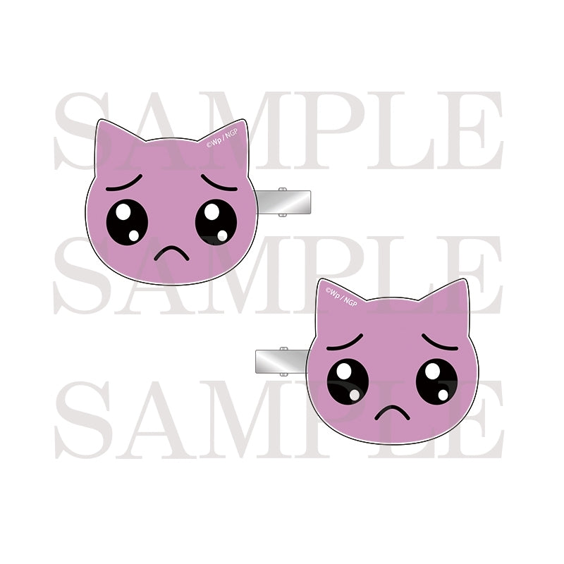(Goods - Hair Clip) NEEDY GIRL OVERDOSE Pien Cat Acrylic Hair Clip Set