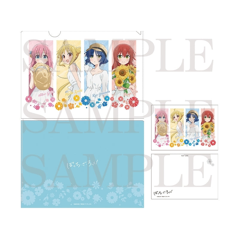 (Goods - Set) Bocchi the Rock! Anime Clear File & Postcard Set (Full Body)