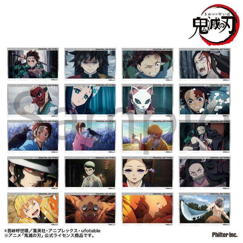 (1BOX=10)(Goods - Bromide) Demon Slayer: Kimetsu no Yaiba Anime Trading Mini Bromide Unwavering Resolve Arc 20 Types Total Vol. 1