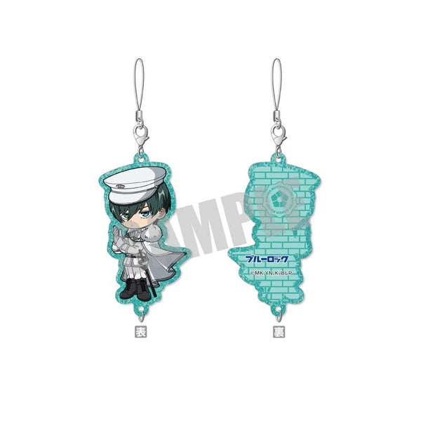 (Goods - Key Chain) Blue Lock Lamé Chain Collection Rin Itoshi MILITARY ver.
