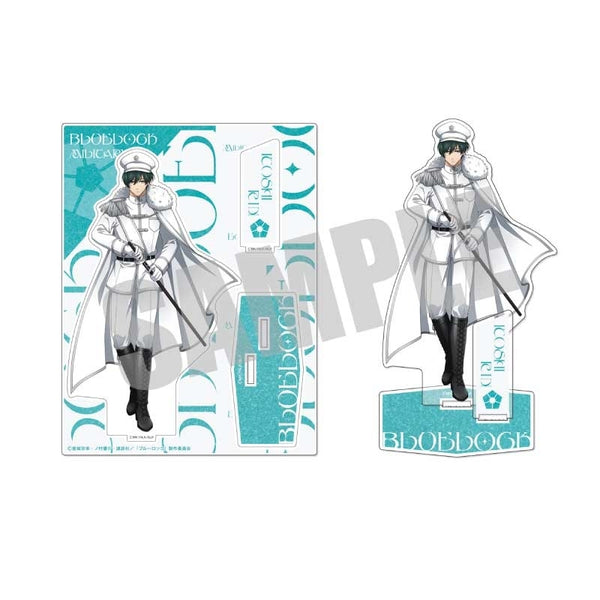 (Goods - Stand Pop) Blue Lock Big Acrylic Stand Rin Itoshi Blue military ver.