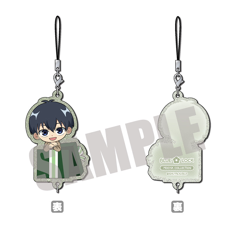 (Goods - Keychain) Blue Lock Glitter Chain Collection Yoichi Isagi MOCHA ver.