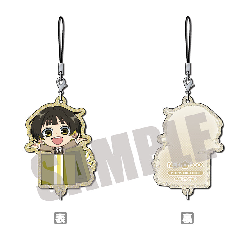 (Goods - Keychain) Blue Lock Glitter Chain Collection Meguru Bachira MOCHA ver.