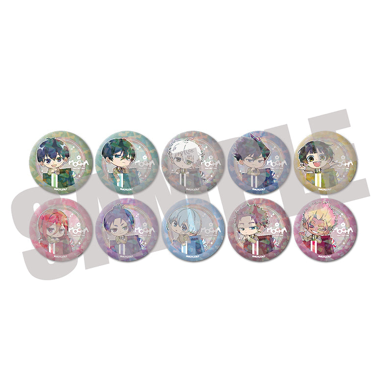 (1BOX=10)(Goods - Badge) Blue Lock Trading Holographic Button Badge MOCHA ver. (10 Types Total)