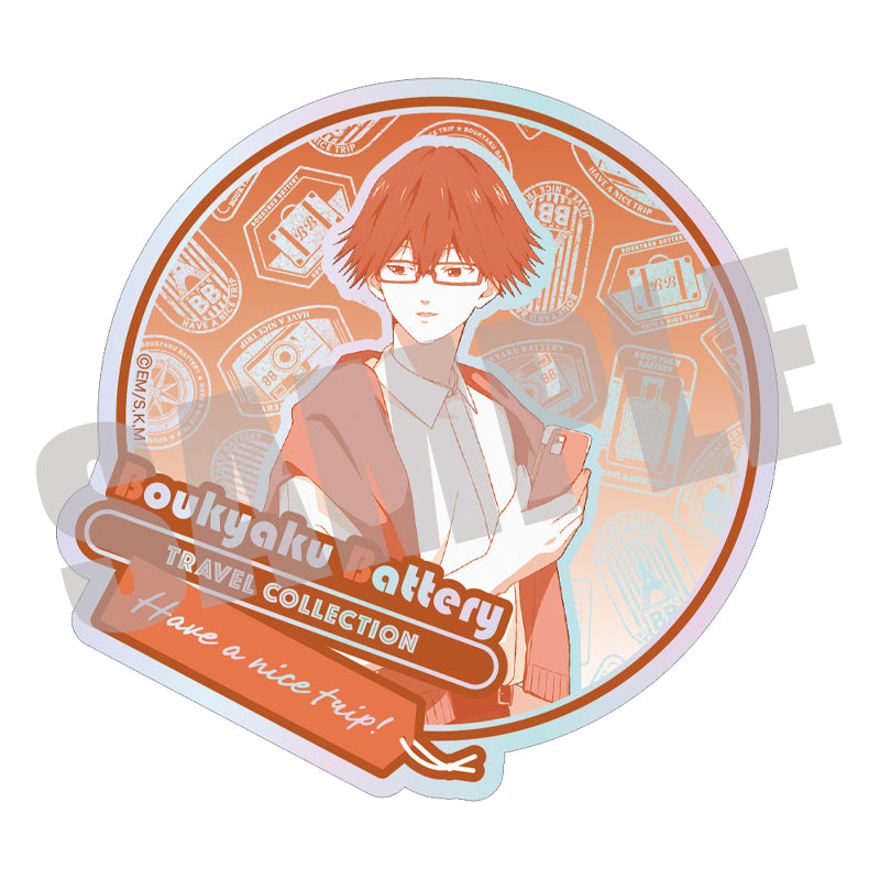 (Goods - Sticker) Oblivion Battery Iridescent Die-cut Sticker Shunpei Chihaya TRAVEL ver.