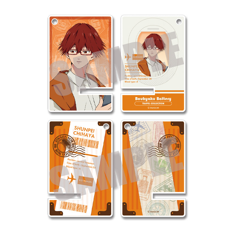(Goods - Acrylic Stand) Oblivion Battery Acrylic Mini Smartphone Stand Shunpei Chihaya TRAVEL ver.