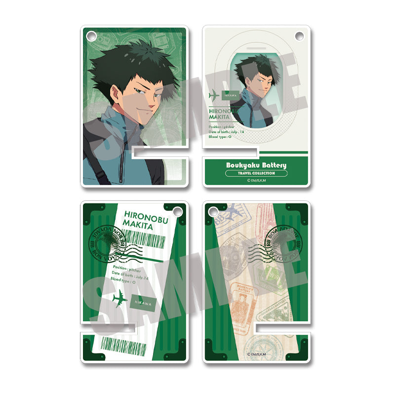 (Goods - Acrylic Stand) Oblivion Battery Acrylic Mini Smartphone Stand Hironobu Makita TRAVEL ver.