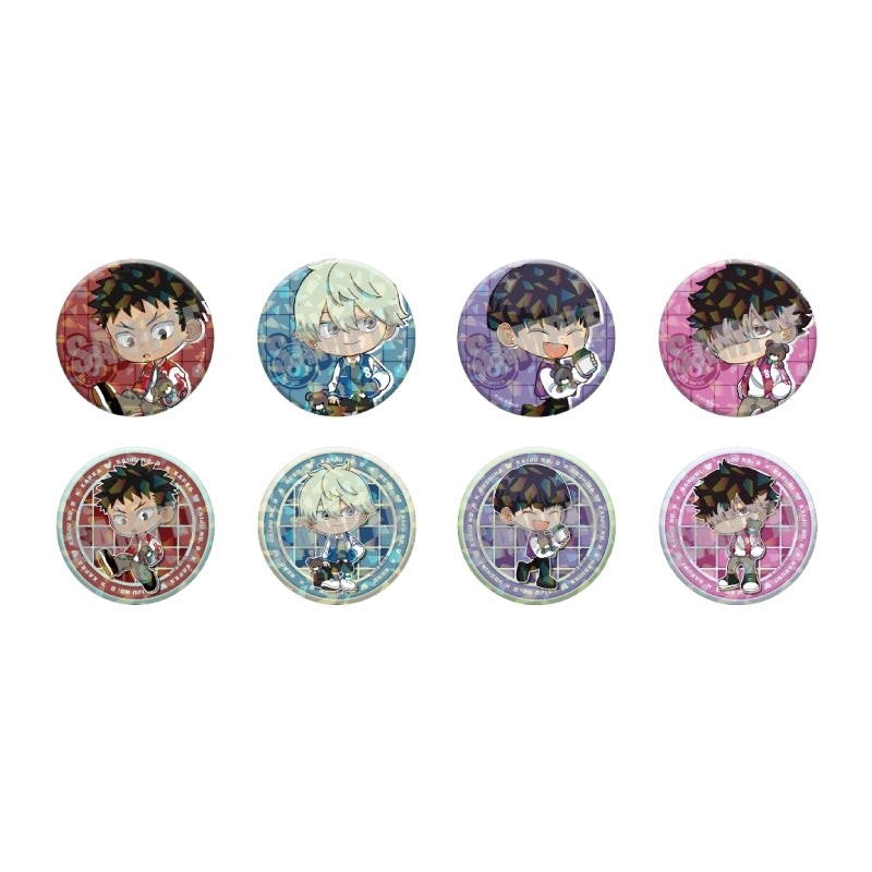 (1BOX=8)(Goods - Badge) Kaiju No. 8 Trading Holographic Button Badge STUFFED TOY ver. (animate Advance Sales)