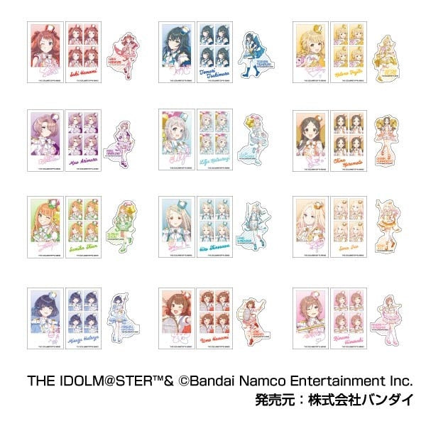 (1BOX=12)(Goods - Sticker) Gakuen iDOLM@STER Memory Cut Sticker ID photo Set of 3