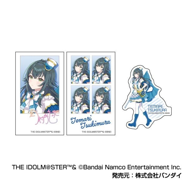 (1BOX=12)(Goods - Sticker) Gakuen iDOLM@STER Memory Cut Sticker ID photo Set of 3