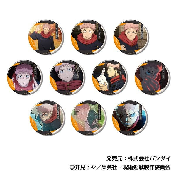 (1BOX=10)(Goods - Badge) Jujutsu Kaisen Memory CAN Badge Yuji Itadori BOX