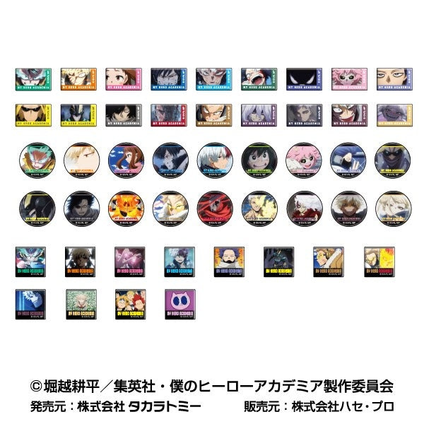 (1BOX=48)(Goods - Badge) My Hero Academia AreKore Puchi CAN Badge Vol. 4
