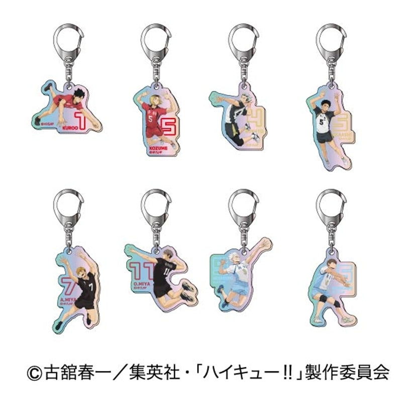 (1BOX=8)(Goods - Keychain) Haikyu!! Iridescent Acrylic Keychain Vol. 2