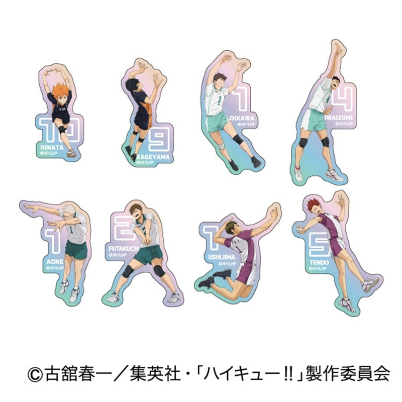 (1BOX=16)(Goods - Sticker) Haikyu!! Iridescent Die-cut Sticker A BOX