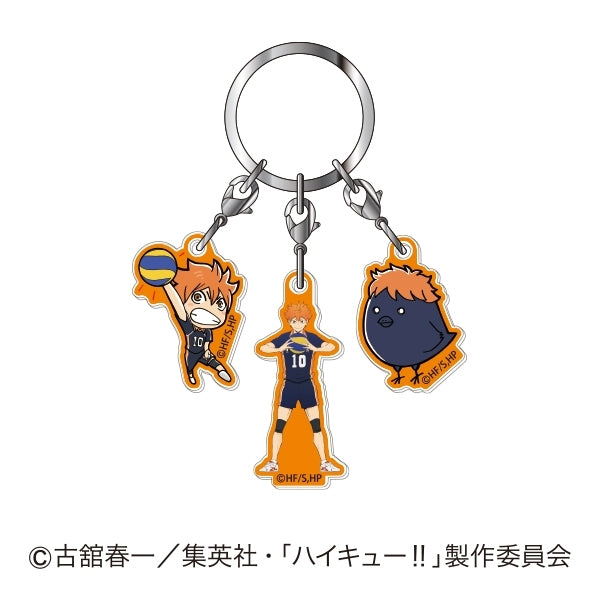 (Goods - Key Chain) Haikyu!! 3 Piece Acrylic Key Chain 01 Shoyo Hinata